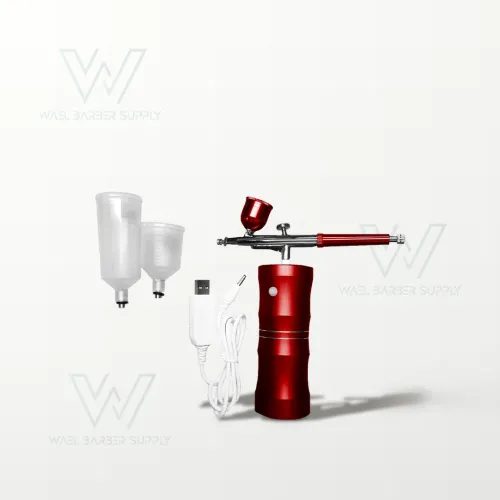Aerógrafo Inalámbrico para Barbería - Pigmentación de Cejas, Barba y Contorno — Genérico